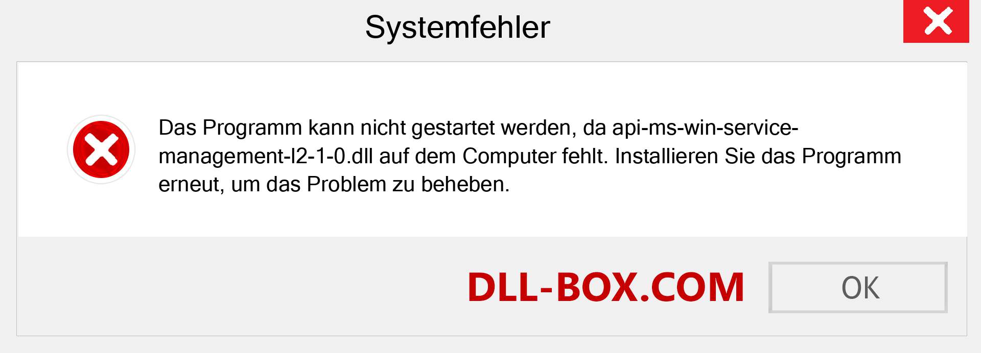 api-ms-win-service-management-l2-1-0.dll-Datei fehlt?. Download für Windows 7, 8, 10 - Fix api-ms-win-service-management-l2-1-0 dll Missing Error unter Windows, Fotos, Bildern