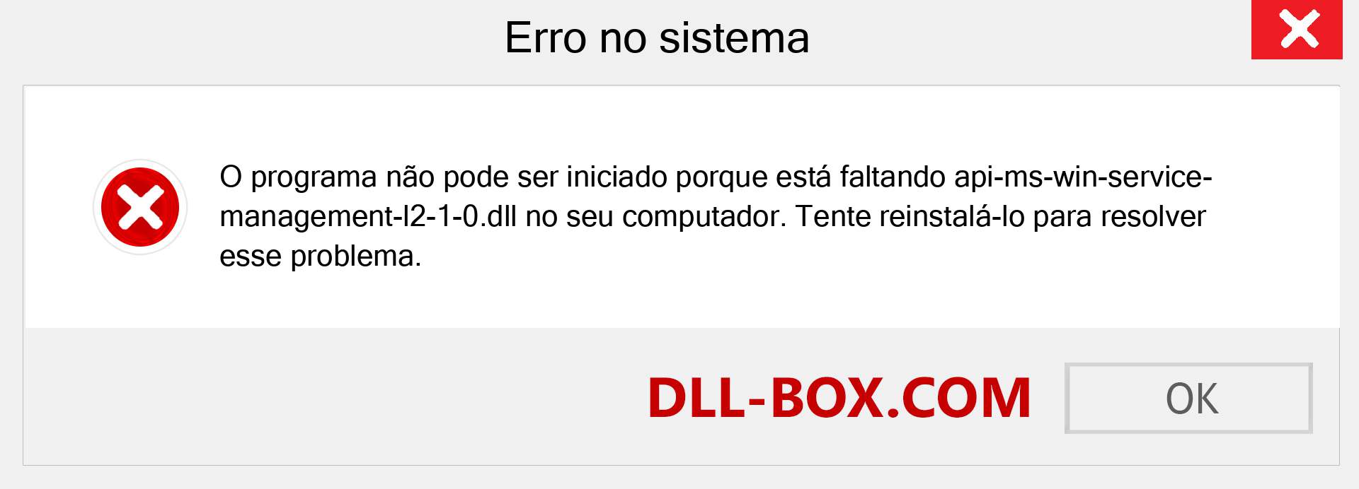 Arquivo api-ms-win-service-management-l2-1-0.dll ausente ?. Download para Windows 7, 8, 10 - Correção de erro ausente api-ms-win-service-management-l2-1-0 dll no Windows, fotos, imagens